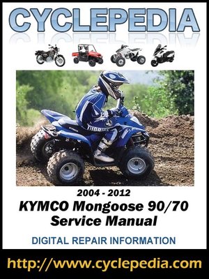 cover image of KYMCO Mongoose 90/70 2004-2012 Service Manual